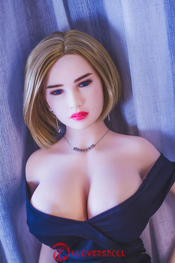 Molly 163cm blue eye adult latex sex dolls sexy cleavage