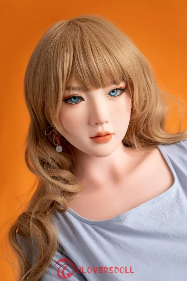 Brown Curly Hair Female Sex Doll