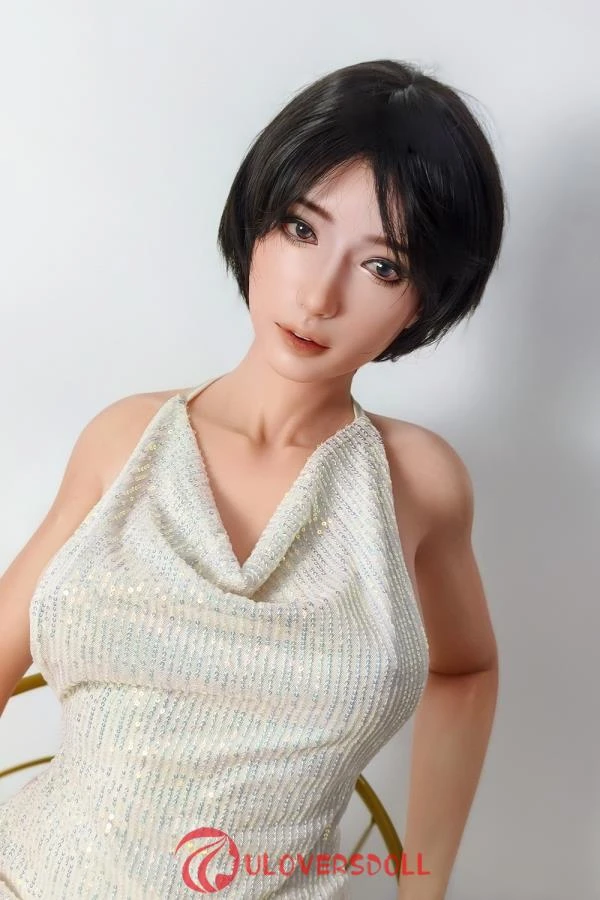 Silicone Sex Doll with Short Black Hair