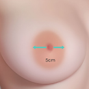 5cm Areola Size